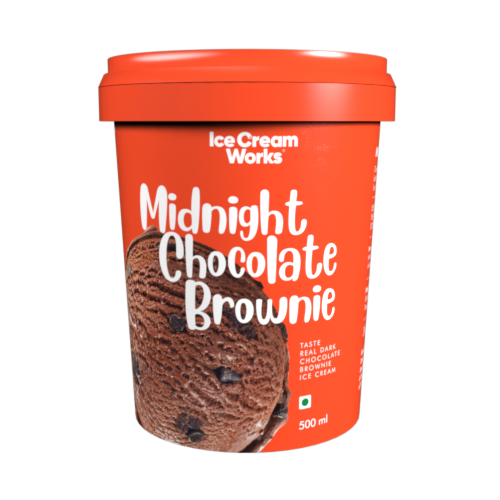 Midnight Chocolate Brownie Ice Cream Works